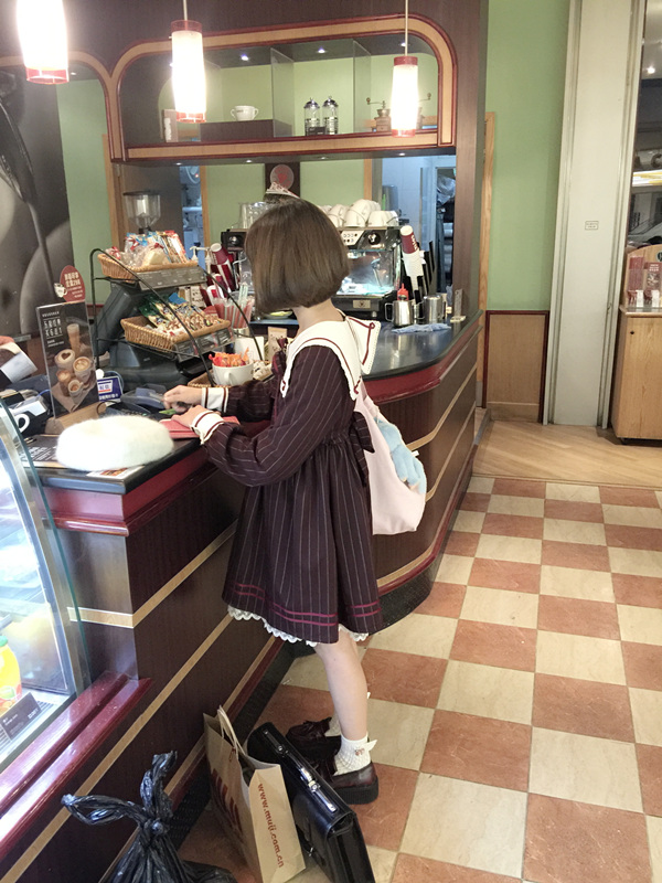 2017-Mori-girls-Japanese-style-sailor-collar-long-sleeve-stripe-bowknot-dress-Lolita-cosplay-costume-32500734629