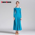 2017-New-Ballroom-Dance-Dress-For-Women-Strapless-Long-Sleeve-JazzWaltzTango-Dancing-Standard-Ballro-32778150477