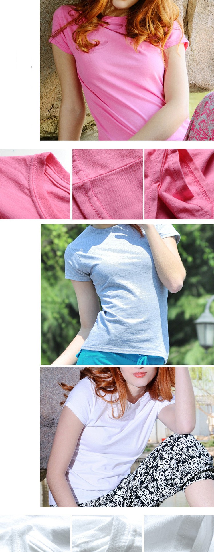 2017-New-High-Quality-10-Color-Silm-T-Shirt-Women-Solid-color-Tees-Plain-Cotton-short-sleeve-Women-T-32731671718