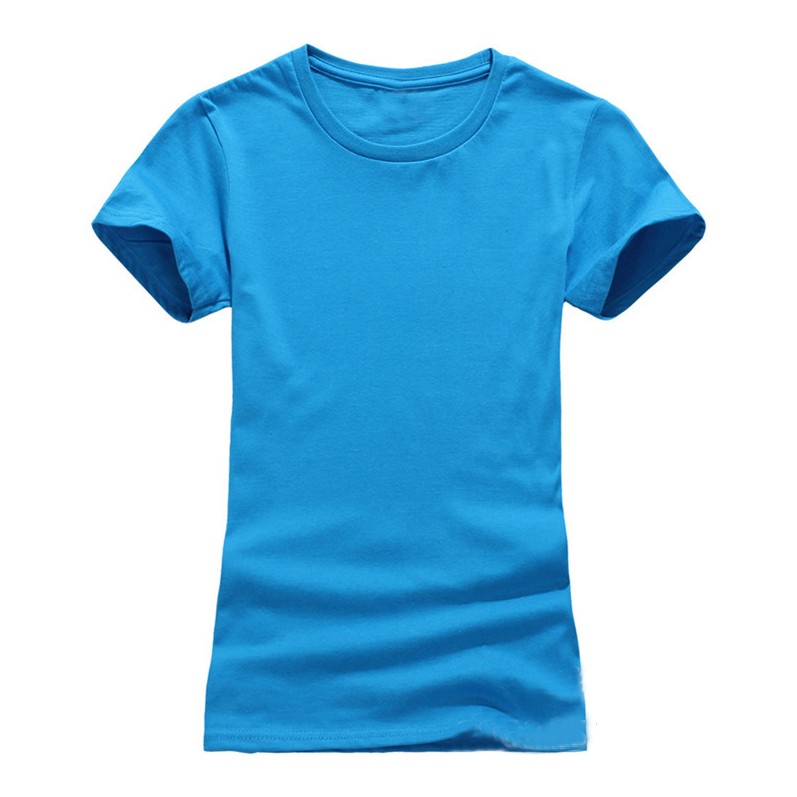 2017-New-High-Quality-10-Color-Silm-T-Shirt-Women-Solid-color-Tees-Plain-Cotton-short-sleeve-Women-T-32731671718