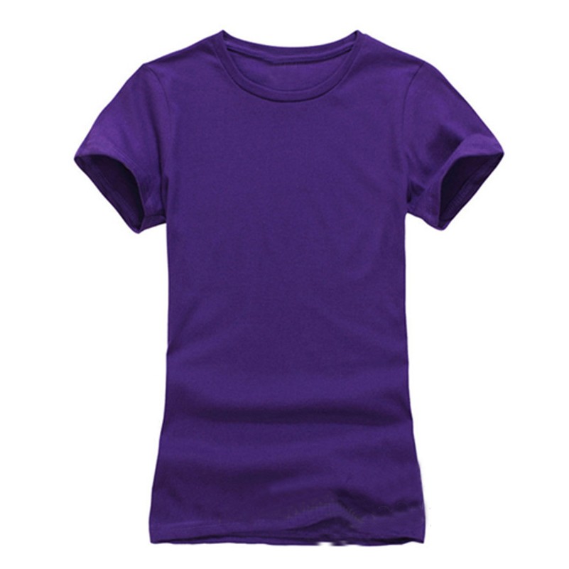 2017-New-High-Quality-10-Color-Silm-T-Shirt-Women-Solid-color-Tees-Plain-Cotton-short-sleeve-Women-T-32731671718