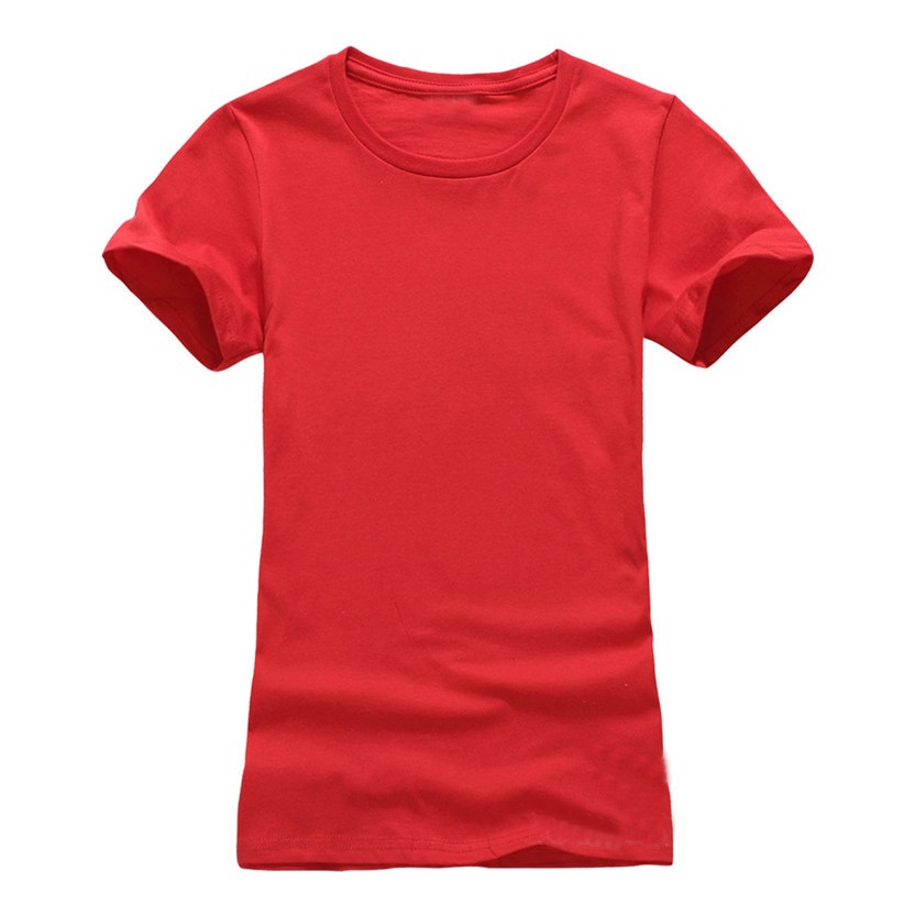 2017-New-High-Quality-10-Color-Silm-T-Shirt-Women-Solid-color-Tees-Plain-Cotton-short-sleeve-Women-T-32731671718