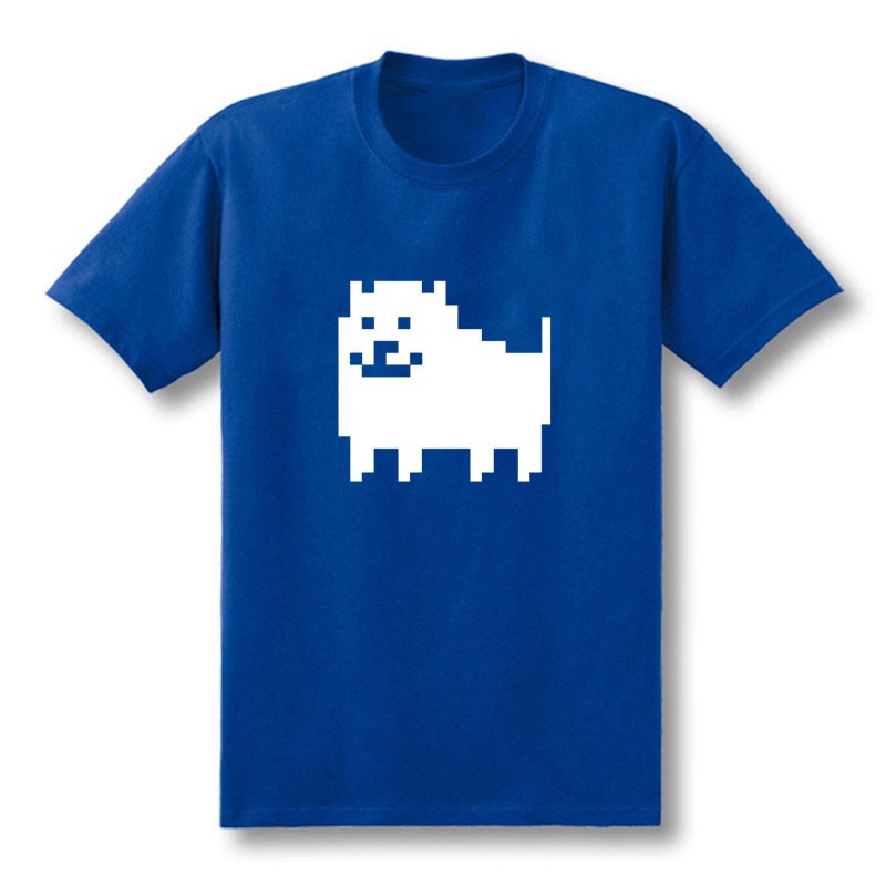 2017-New-Men-Fashion-Game-T-Shirts-Undertale-Annoying-Dog-Printed-Combed-Anime-Cotton-Casual-Tees-Cu-32765270299