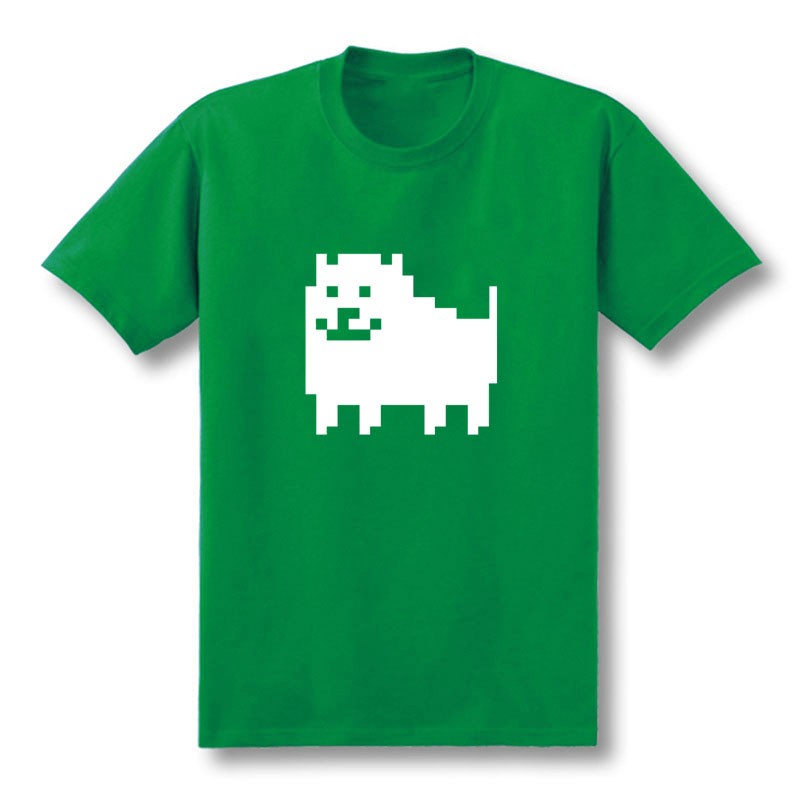 2017-New-Men-Fashion-Game-T-Shirts-Undertale-Annoying-Dog-Printed-Combed-Anime-Cotton-Casual-Tees-Cu-32765270299