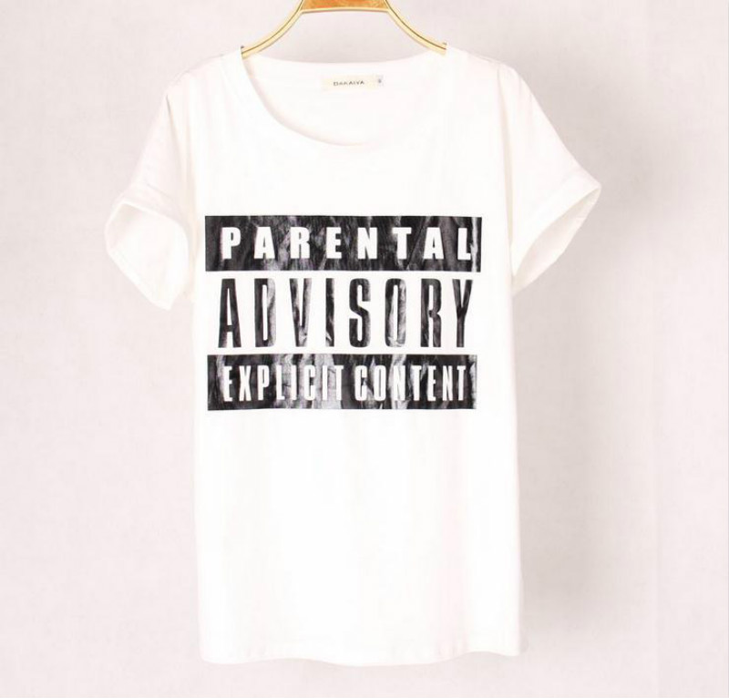 2017-New-Summer-Women39s-PARENTAL-ADVISORY-printed-T-shirts-short-bat-sleeve-t-shirts-Stretch-Cotton-32230079982