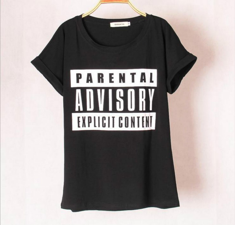 2017-New-Summer-Women39s-PARENTAL-ADVISORY-printed-T-shirts-short-bat-sleeve-t-shirts-Stretch-Cotton-32230079982