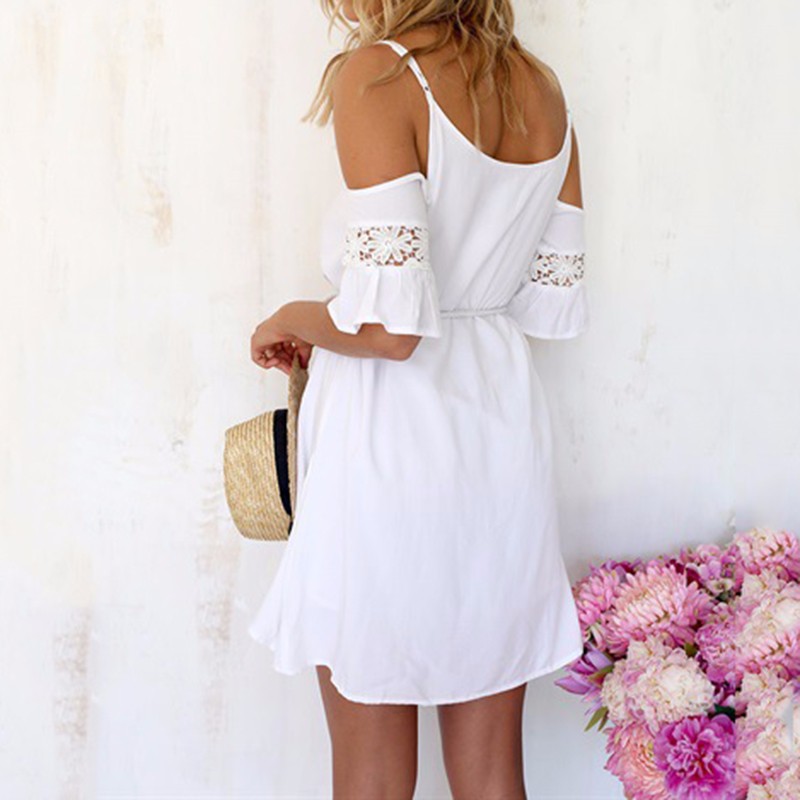 2017-Sexy-Lace-Chiffon-Hollow-Out-Spaghetti-Strap-Female-Mini-Beach-Dress-Off-Shoulder-White-Solid-C-32363686003