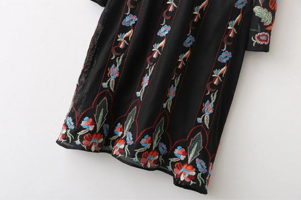 2017-Spring--Evening-Party-Women-Floral-Embroidery-Dresses-O-Neck-Long-Sleeve-Black-Sundress-Brand-v-32777369520