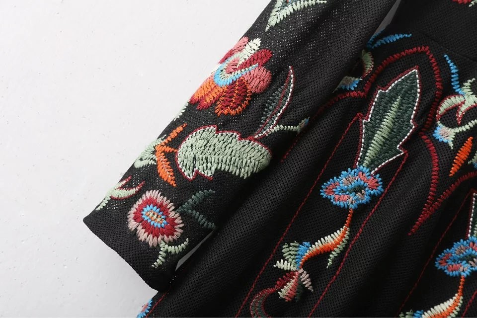 2017-Spring--Evening-Party-Women-Floral-Embroidery-Dresses-O-Neck-Long-Sleeve-Black-Sundress-Brand-v-32777369520