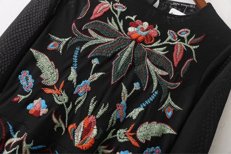 2017-Spring--Evening-Party-Women-Floral-Embroidery-Dresses-O-Neck-Long-Sleeve-Black-Sundress-Brand-v-32777369520
