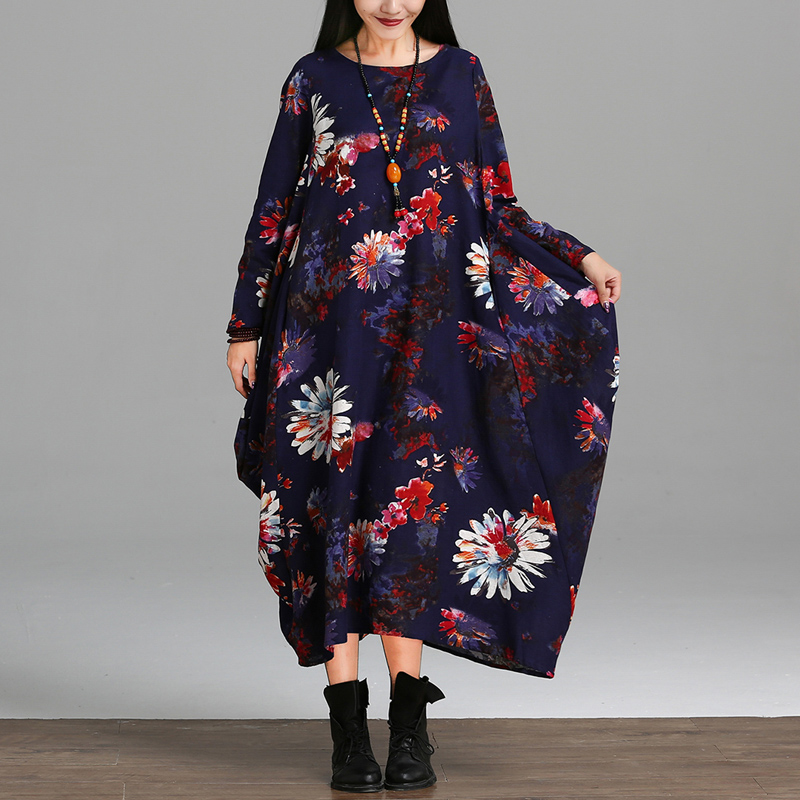 2017-Spring-And-Autumn-Female-National-Trend-Plus-Size-Clothing-Fluid-Print-Long-sleeve-Dress-Comfor-32792996648