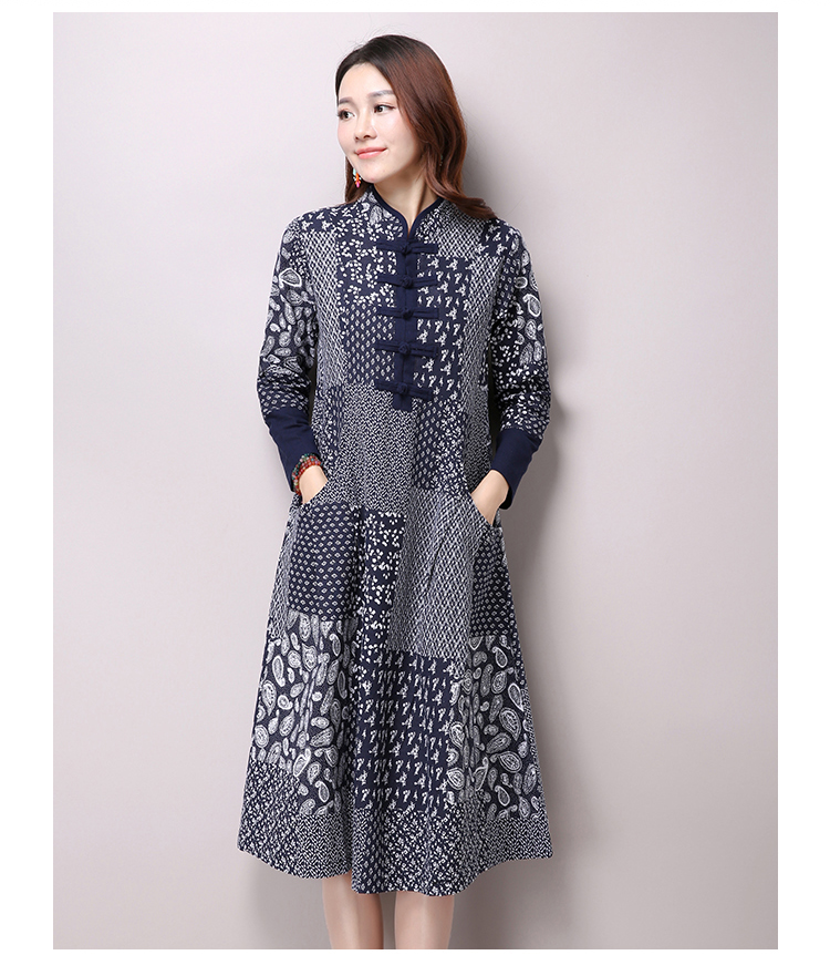 2017-Spring-New-Women-Fashion-Folk-Style-Long-sleeved-Stand-Collar-Cotton-and-Linen-Printed-Dress-Vi-32638172051