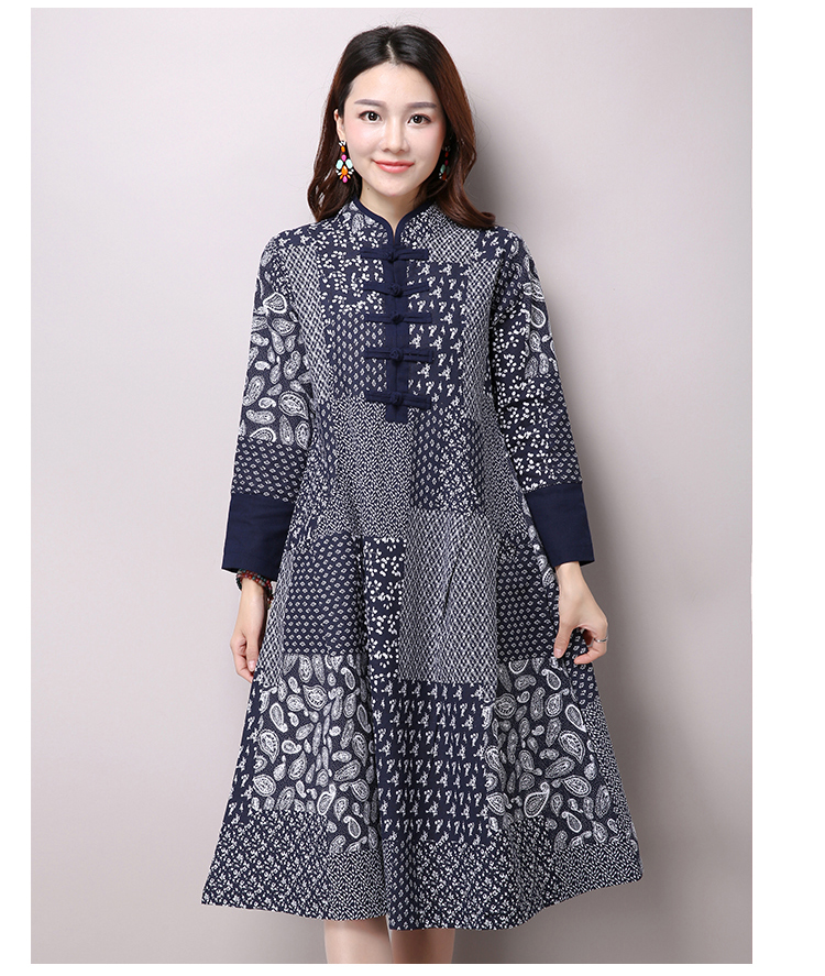 2017-Spring-New-Women-Fashion-Folk-Style-Long-sleeved-Stand-Collar-Cotton-and-Linen-Printed-Dress-Vi-32638172051