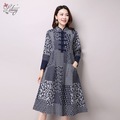 2017-Spring-New-Women-Fashion-Folk-Style-Long-sleeved-Stand-Collar-Cotton-and-Linen-Printed-Dress-Vi-32638172051