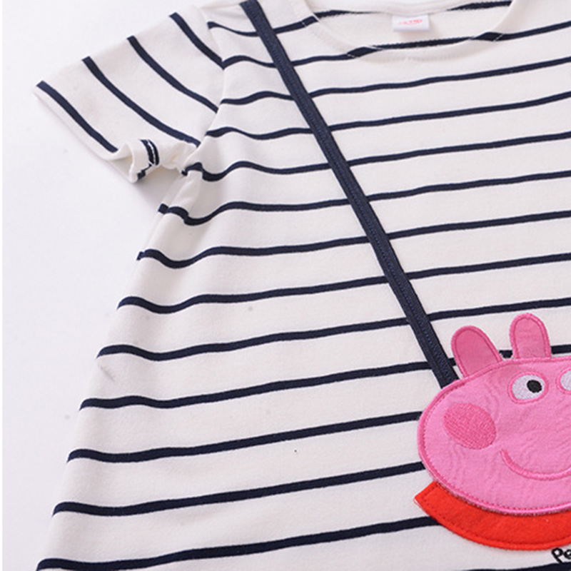 2017-Spring-Summer-Cartoon-Pink-Pig-Baby-Girl-Dress-Long-Sleeve-Striped-Kids-Dresses-Cotton-Children-32676730677