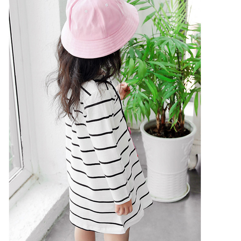 2017-Spring-Summer-Cartoon-Pink-Pig-Baby-Girl-Dress-Long-Sleeve-Striped-Kids-Dresses-Cotton-Children-32676730677