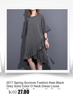 2017-Spring-Summer-Fashion-New-Black-Bear-Printing-O-Neck-Dress-Korean-Loose-Pocket-Dresses-Big-Size-32800697546