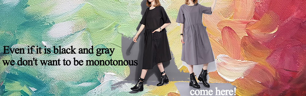 2017-Spring-Summer-Fashion-New-Black-Bear-Printing-O-Neck-Dress-Korean-Loose-Pocket-Dresses-Big-Size-32800697546