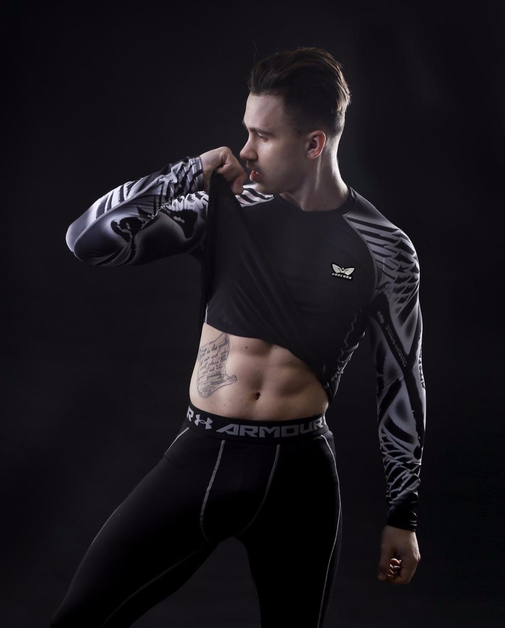 2017-Summer-autumn-Mens-COCEDDB-Compression-T-Shirts-Long-sleeve-Base-Layer-Bodybuilding-Tights-Tops-32736080715