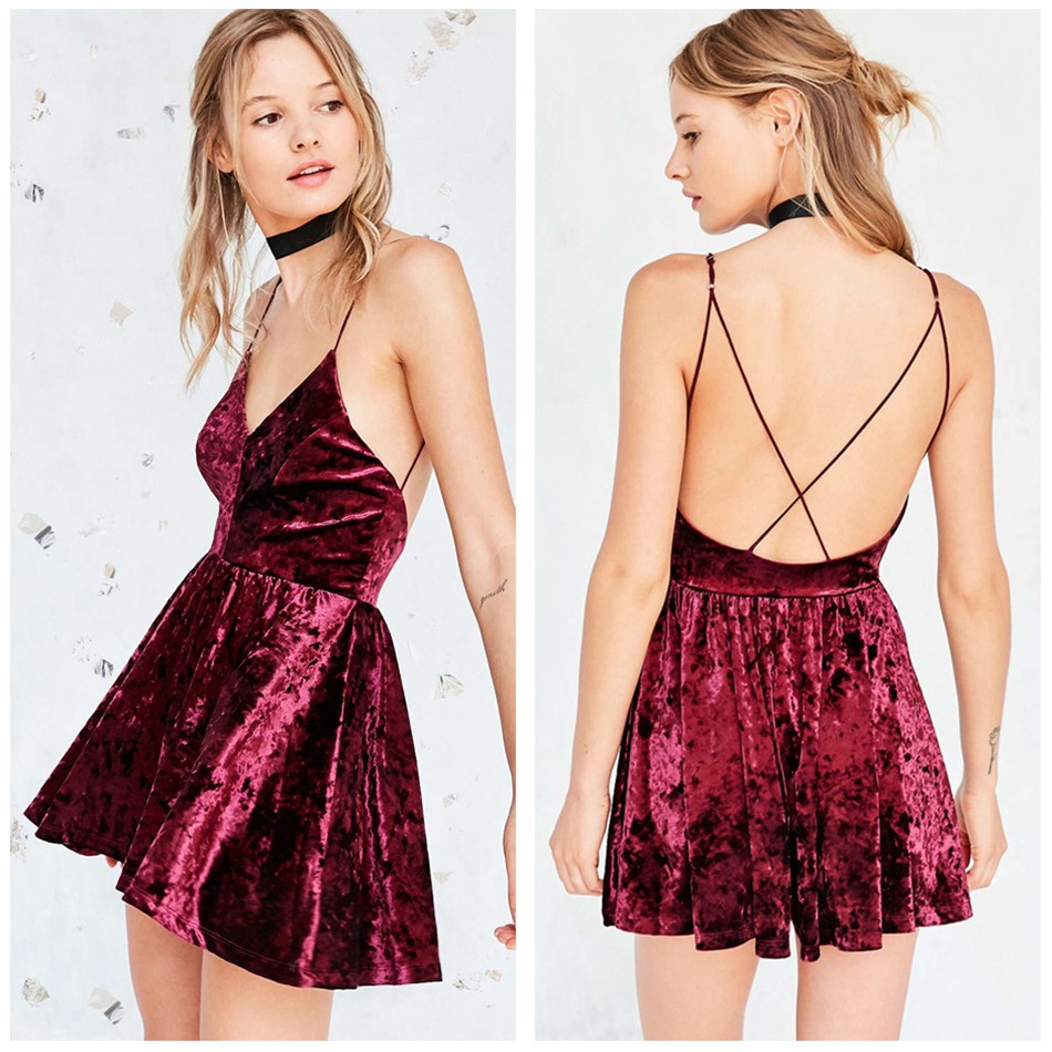 2017-Trend-Sexy-Spaghetti-Strap-Bandage-Velvet-Dress-Women-Wine-RedPinkSilver-Grey-Sexy-Backless-Sli-32770828332