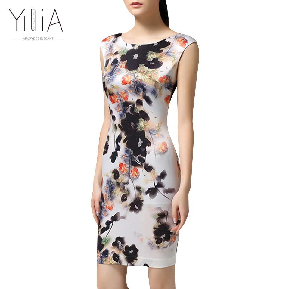 2017-Yilia-Floral-Print-Dress-Women-Elegant-Vintage-Chinese-Ink-Printed-Bodycon-Dress-4XL-Sexy-Sleev-32789963854