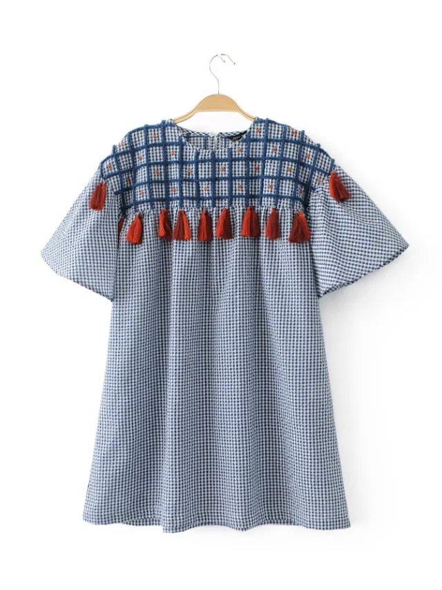 2017-women-vintage-hand-made-tassel-stitching-plaid-mini-dres-elegant-vestidos-casual-slim-brand-sho-32802066350