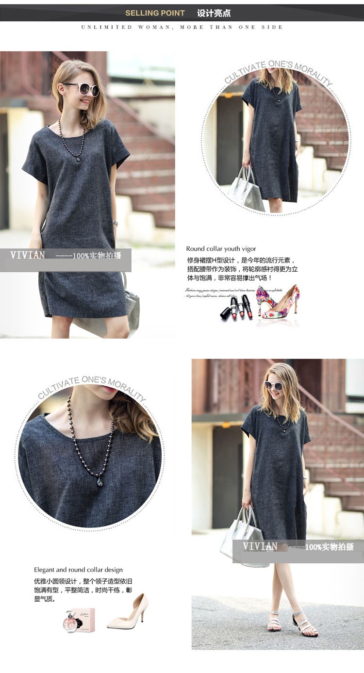 2018--women-summer-dress-sexy-Casual-party--prom-club-cocktail-boho-beach-bodycon-Cotton-Linen--Mini-32639695061