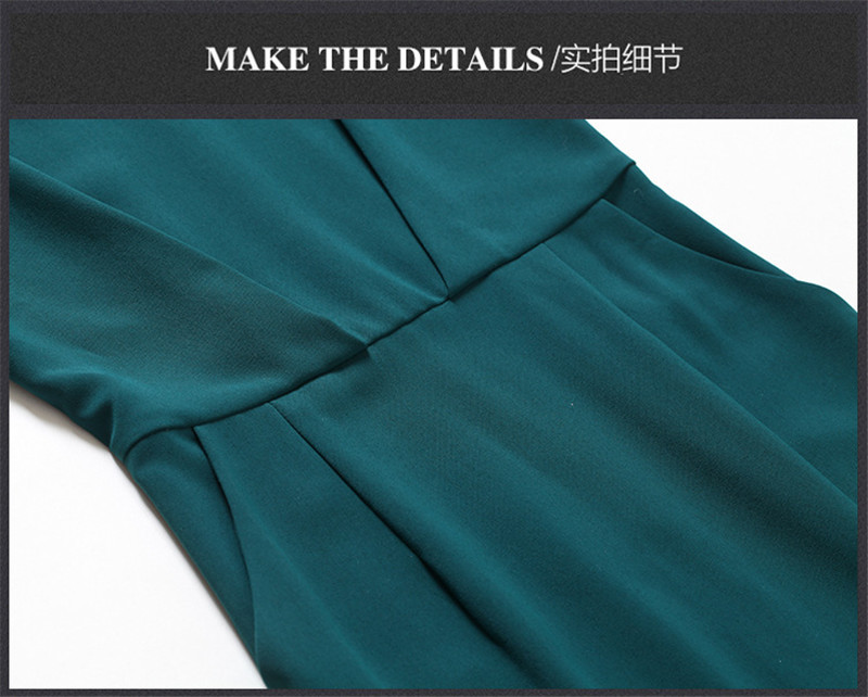 2018-High-Quality-Womens-Bodycon-Midi-Dresses-Summer-Green-Women-Office-Dress-Elegant-Puff-Sleeve-Dr-32783959203