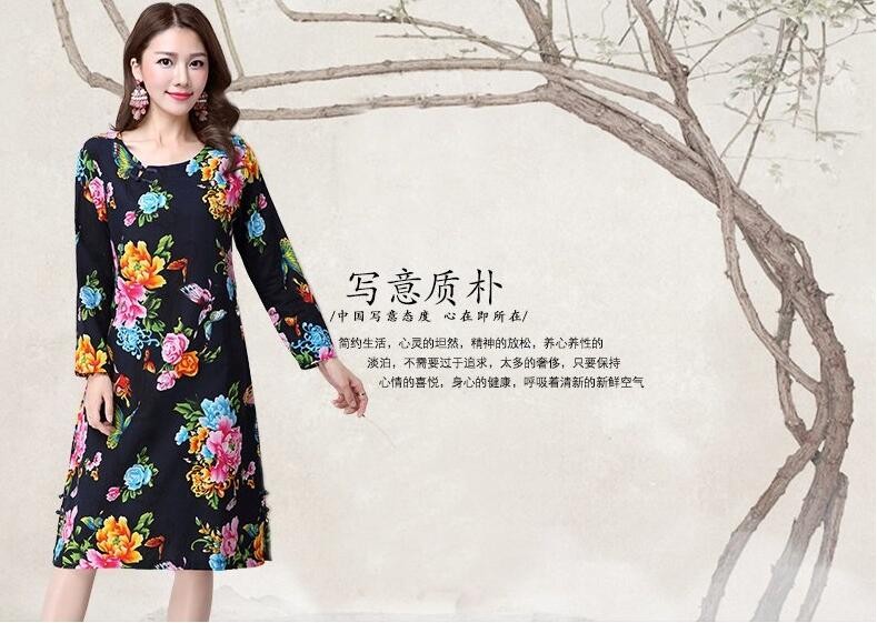 2018-New-Autumn-women-dress-loose-plus-size-Vestidos-Robe-Femininos-Fashion-Cotton-Linen-Printing-lo-32713557181