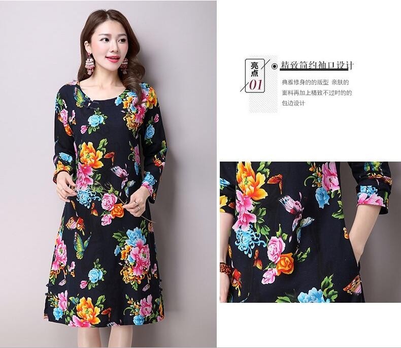 2018-New-Autumn-women-dress-loose-plus-size-Vestidos-Robe-Femininos-Fashion-Cotton-Linen-Printing-lo-32713557181
