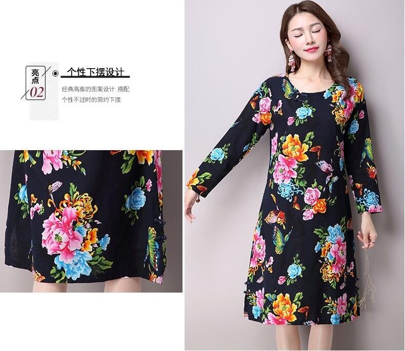 2018-New-Autumn-women-dress-loose-plus-size-Vestidos-Robe-Femininos-Fashion-Cotton-Linen-Printing-lo-32713557181