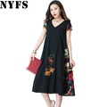 2018-New-Summer-Dress-Loose-large-Size-embroidery-Women-dress-Vestidos-Robe-Elbise-32730878090