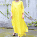 2018-New-Summer-Style-Women-Casual-Maxi-Dress-Cotton-Linen-Batwing-Sleeve-Loose-Plus-Size-Robe-Half--32374026851