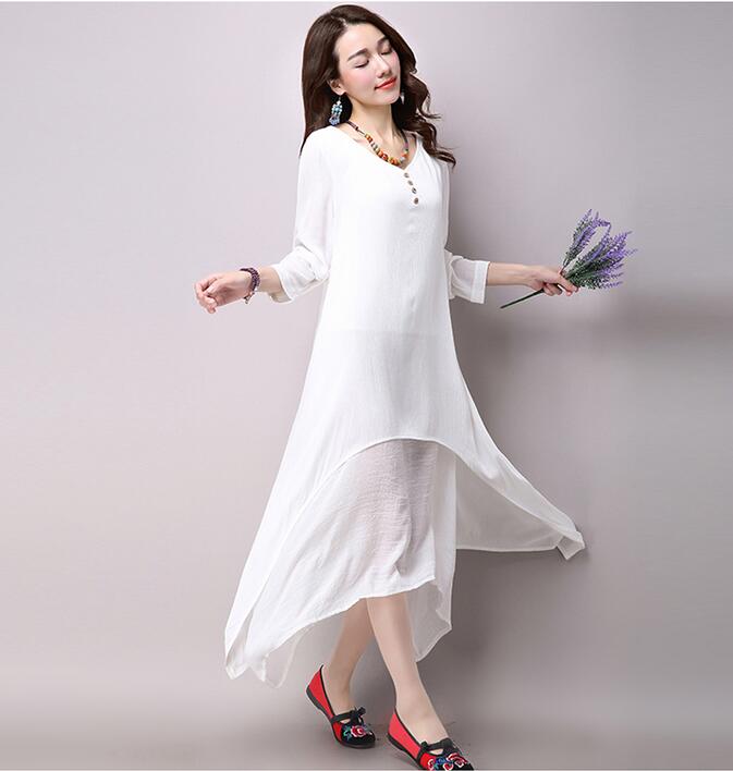 2018-Spring-Autumn-Vintage-Cotton-Linen-Women-Dress-Loose-large-size-Office-Dress-Vestidos-Elbise-Dr-32742749933