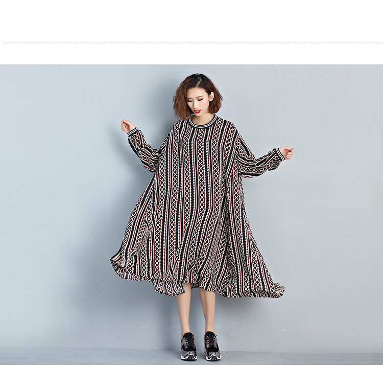 2018-Spring-Autumn-Women-Plus-Size-Dress-Round-Neck-Chiffon-Full-Sleeve-Maxi-Long-Dress-Casual-Loose-32772729186