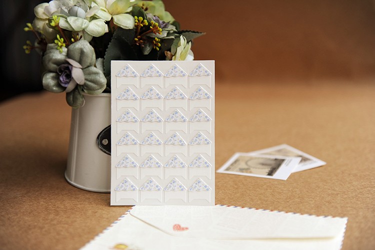 24-pcslot-DIY--Floral-Print-Corner-Paper-Stickers-for-Photo-Albums-Frame-Decoration-Scrapbooking-Who-32669863930