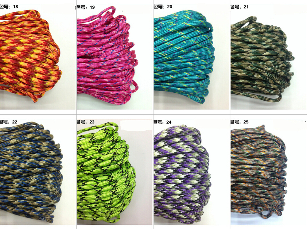 33FT10M-Paracord-Parachute-Cord-Lanyard-Rope-Mil-Spec-Type-III-7-Strand-Climbing-Camping-survival-eq-32428272051