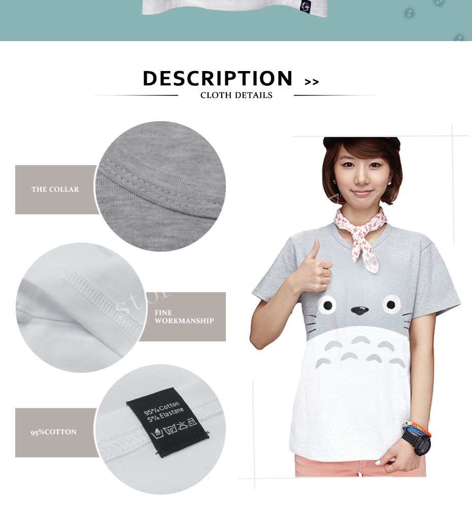 95-Cotton-5-Spandex-Harajuku-Print-Totoro-T-Shirt-Women-Tshirt-2017-Summer-Short-Sleeve-T-shirt-Fema-32777847571