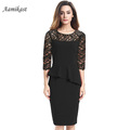 AAMIKAST-2017-Summer-Elegant-Celeb-Square-Collar-Knee-length-Cap-Sleeve-Women-Dress-Temperament-Slim-1235472062