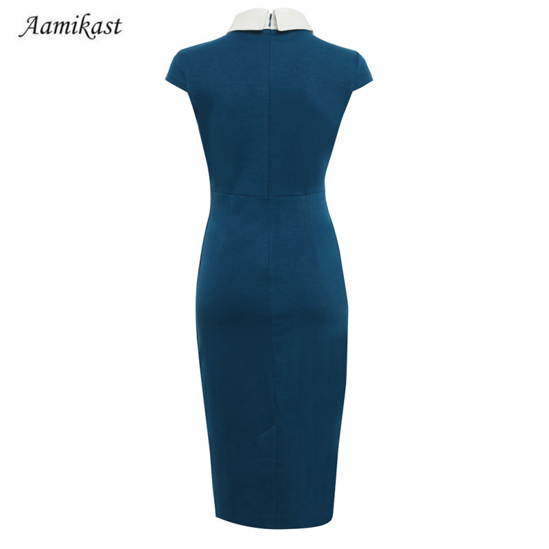 AAMIKAST-Women-Dresses-2017-Elegant-Bandage-Bodycon-Summer-Dress-Patchwork-Party-Evening-Wear-To-Wor-2010678412