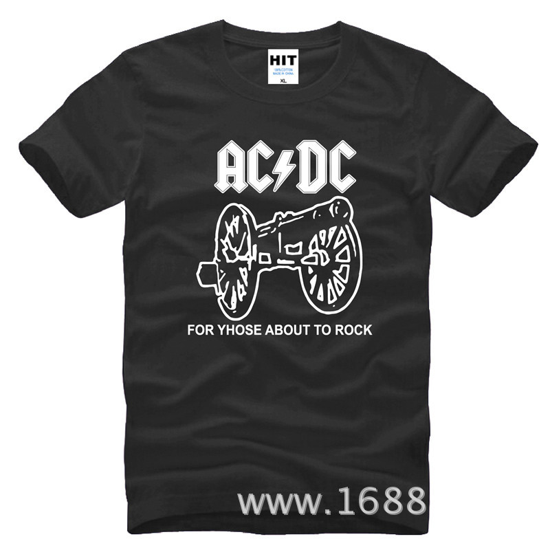 AC-DC-For-Those-About-To-Rock-Men39s-T-Shirt-T-Shirt-For-Men-2015-New-Short-Sleeve-Cotton-Casual-Top-32509014680