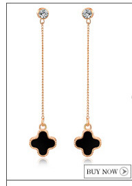 ANGELS-EMBRACE-Water-Stud-Earrings-Rose-Gold-amp-Silver-Color-Jewelry-E725-1944010473