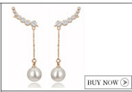 ANGELS-EMBRACE-Water-Stud-Earrings-Rose-Gold-amp-Silver-Color-Jewelry-E725-1944010473