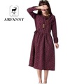 ARFANNY--dresses-2017-spring-new-women-Forest-art-leaves-floral-loose-large-size-cotton-dress-Small--32791882140