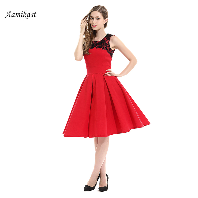 Aamikast-Women-Dresses-O-neck-Sleeveless-Elegant-Vintage-Patchwork-Party-Casual-Loose-New-Fashion-Ho-32767291250