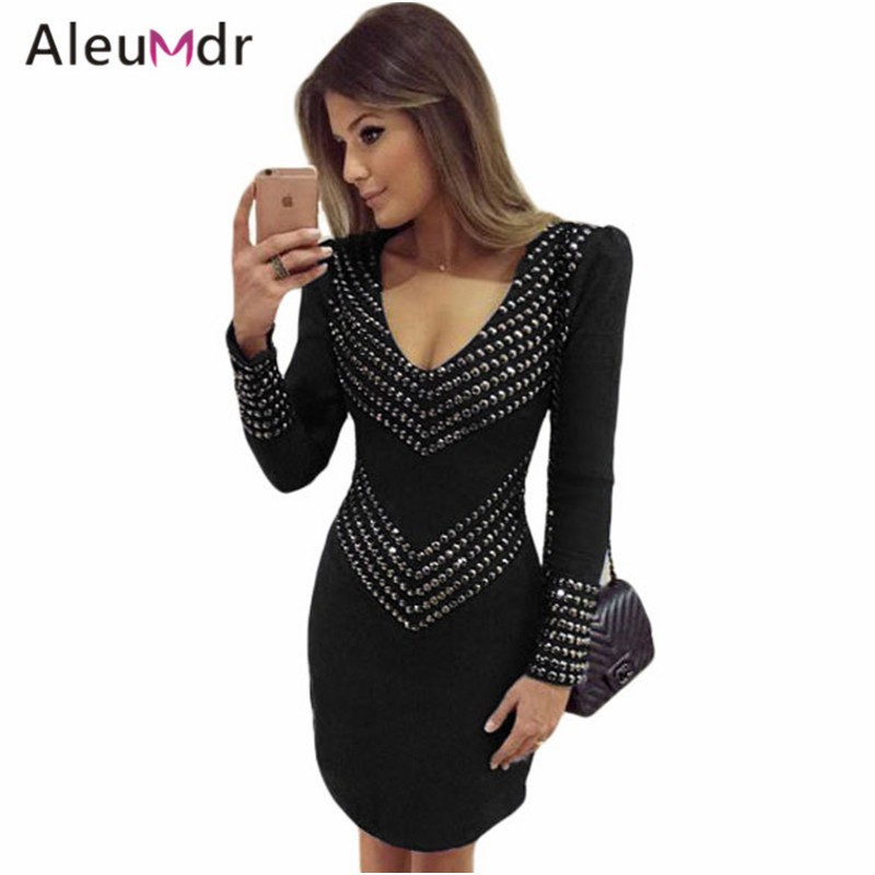 Aleumdr-2017-Summer-Women-Long-Sleeve-Mini-Dresses-Elegant-Black-Studded-Vintage-Dress-For-Party-LC2-32552606136