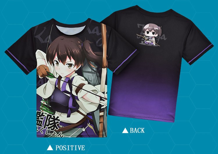 Anime-Kantai-Collection-Kaga-T-shirt-Kancolle-Polyester-T-Shirt-Summer-Active-Otaku-Men-Women-Tops-32741195704