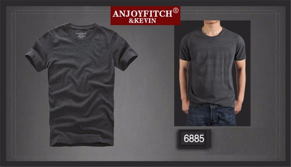 Anjoyfitchampkevin-af-t-shirt-100-cotton-solid-O-Neck-short-sleeve-32693743519
