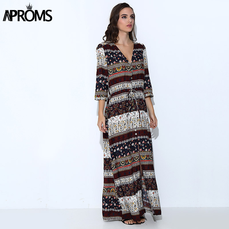 Aproms-Sexy-Split-Boho-Paisley-Print-Dress-Women-Vintage-Strappy-Maxi-Dress-Autumn-Causal-Button-Bea-32773367450