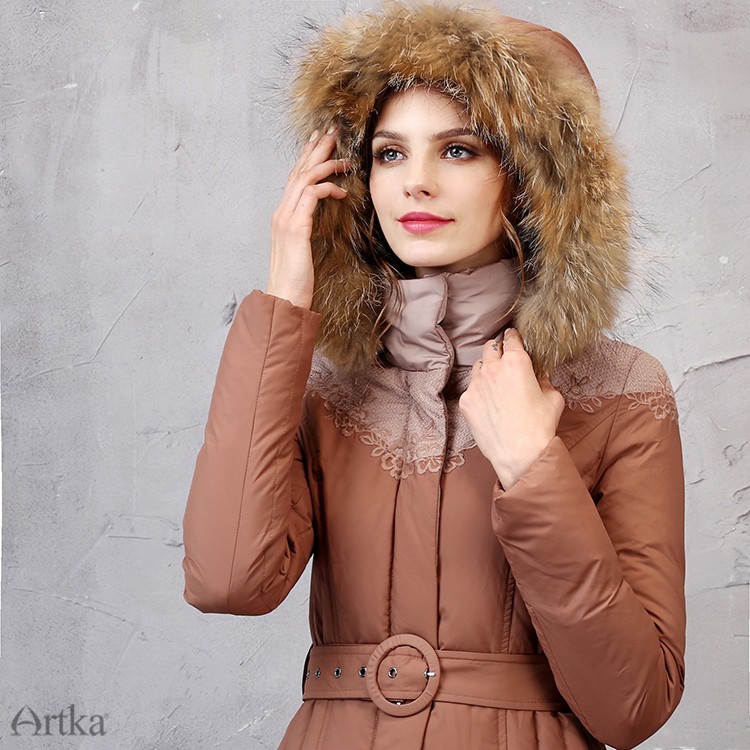 Artka-Women39s-2016-Winter-New-Fur-Hoodie-Duck-Down-Coat-Wind-Proof-Warm-Thick-Long-Down-Outerwear-Y-32756839376